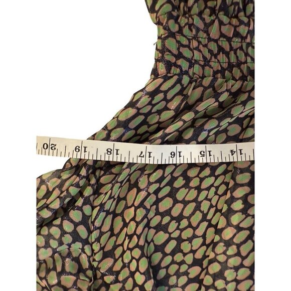 NWT NOCTURNE Dress Mini‎ Wrap Black Print Size XL - Picture 12 of 16